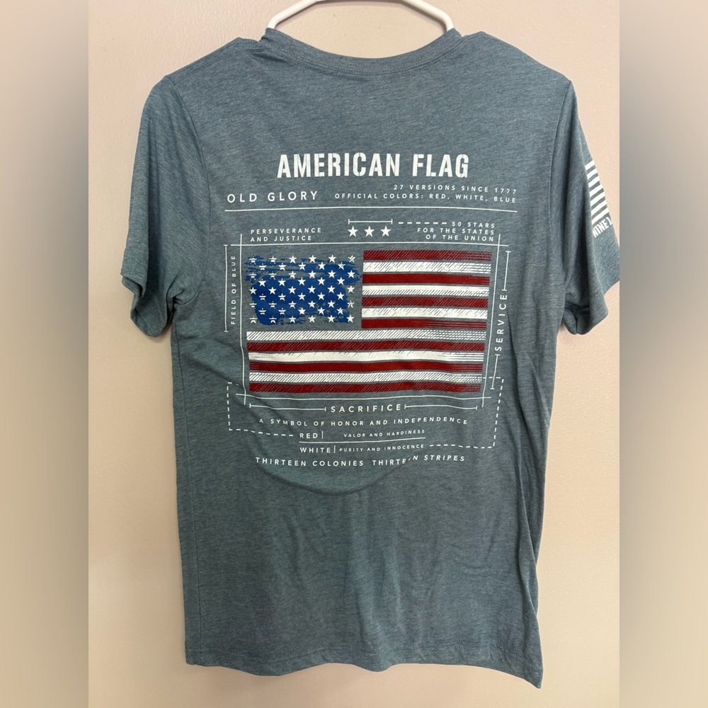 Nine Line American Flag Schematic TShirt